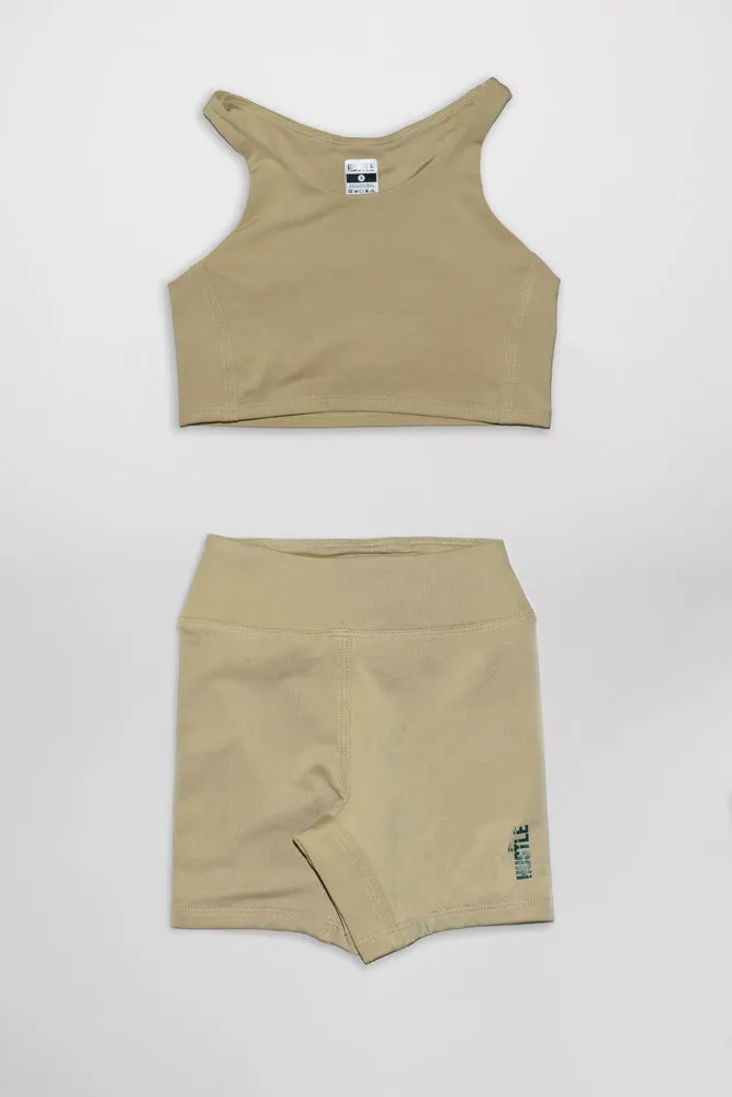 The Girls Razor Top Biker Shorts Set