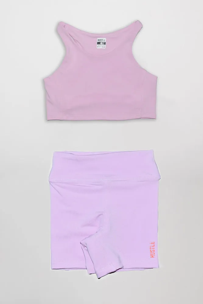 The Girls Razor Top Biker Shorts Set