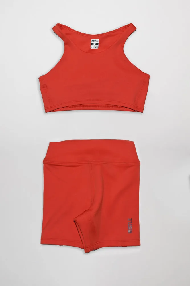 The Girls Razor Top Biker Shorts Set