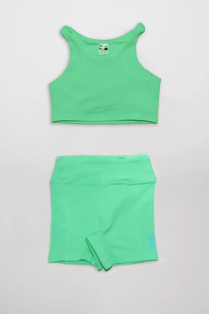The Girls Razor Top Biker Shorts Set