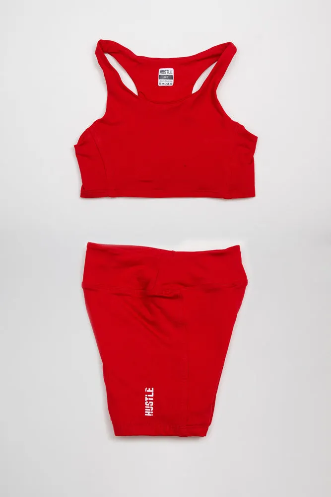 The Girls Razor Top Biker Shorts Set