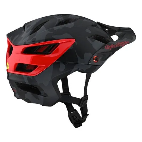 TLD A3 Mips Helmet - Camo Grey/Red -