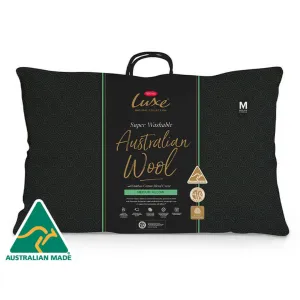 Tontine Luxe Super Washable Wool Surround Pillow with Bamboo Blend Cover