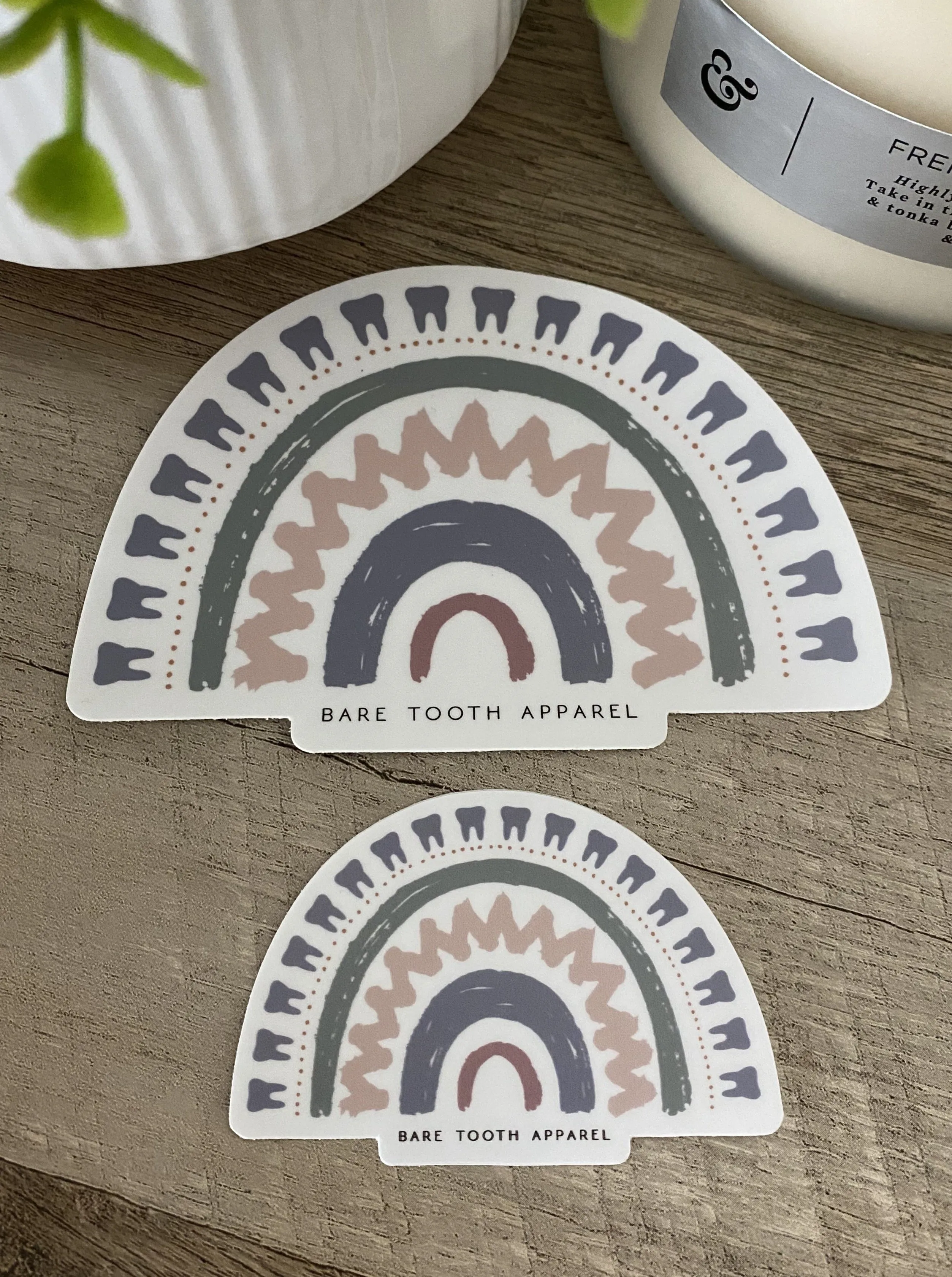 Tooth Rainbow Sticker