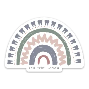 Tooth Rainbow Sticker