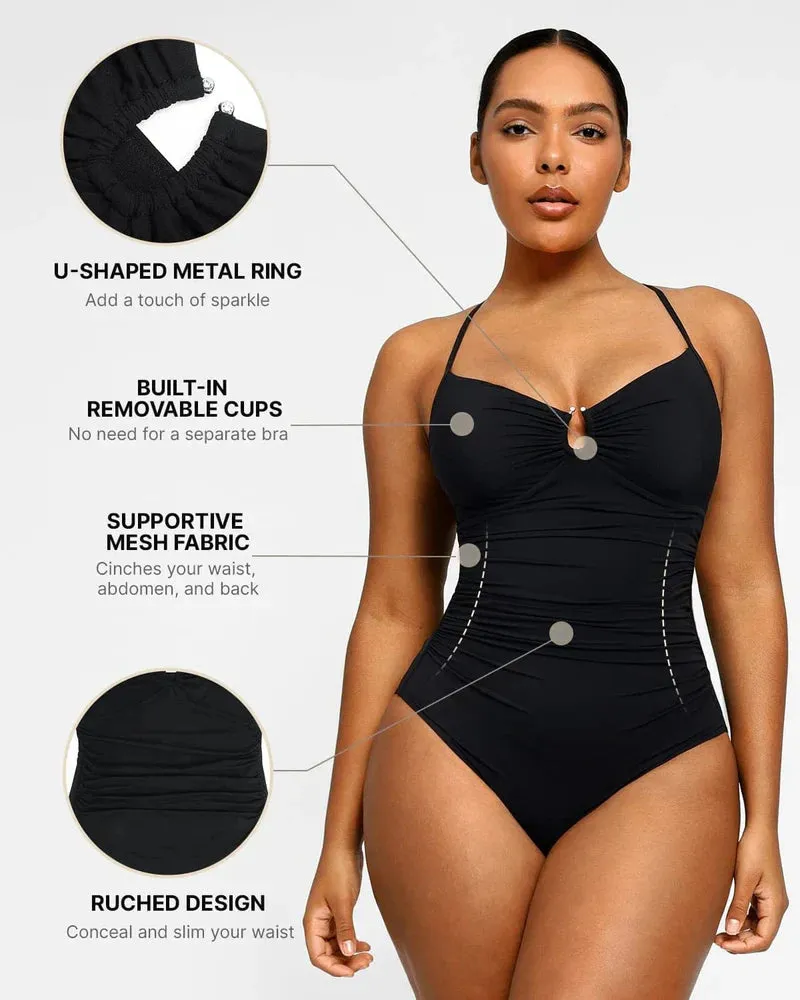 U-Ring Shaping One Piece Swimsuit