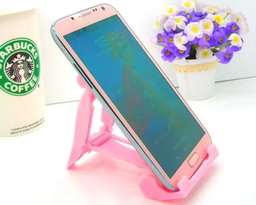 Universal Portable Folding Mobile Phone Stand Holder - Red