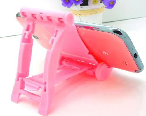 Universal Portable Folding Mobile Phone Stand Holder - Yellow