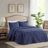 Vancouver 3 Piece Fitted Bedspread Set Navy