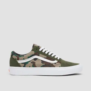 Vans Old Skool Shoes - Camo Olive/White