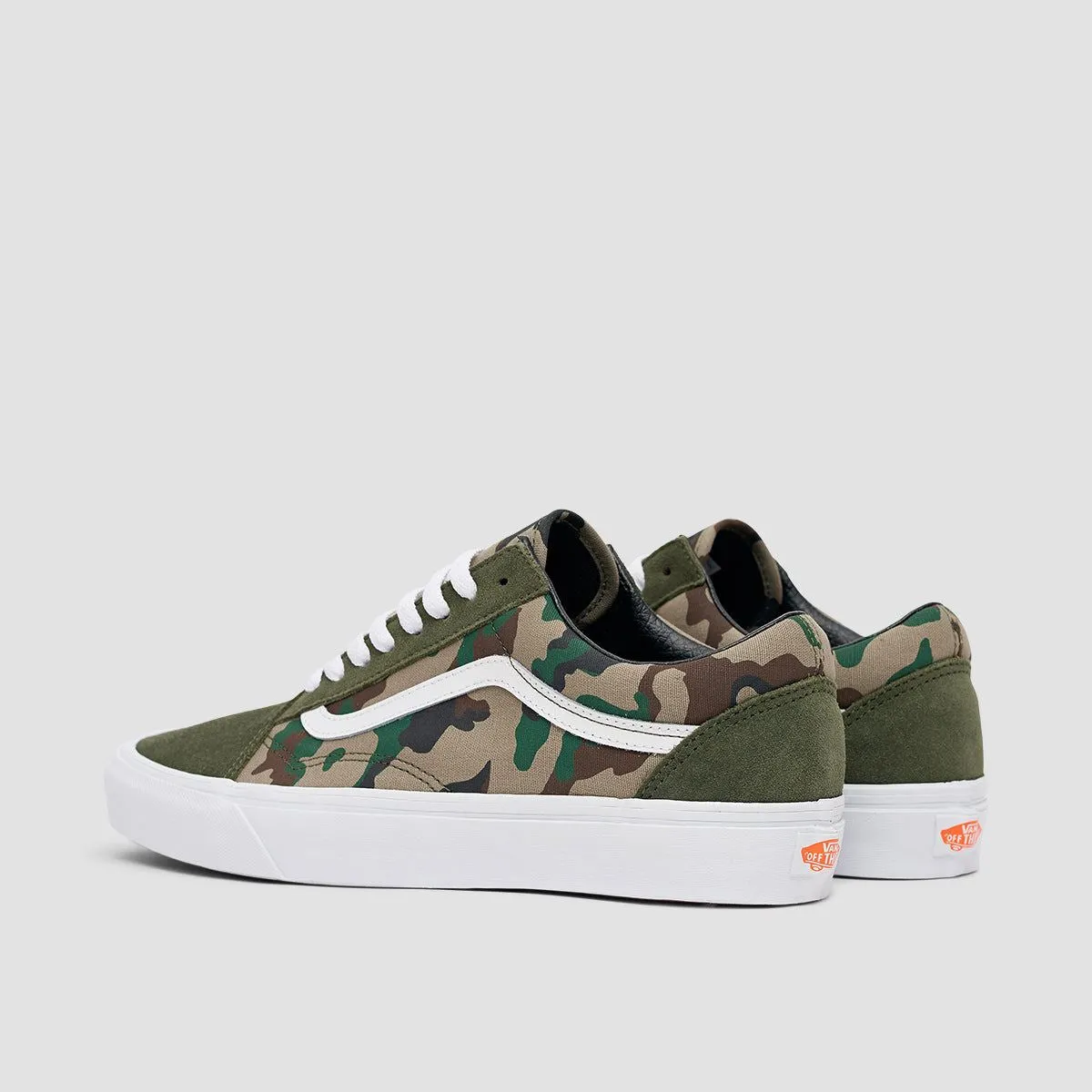 Vans Old Skool Shoes - Camo Olive/White