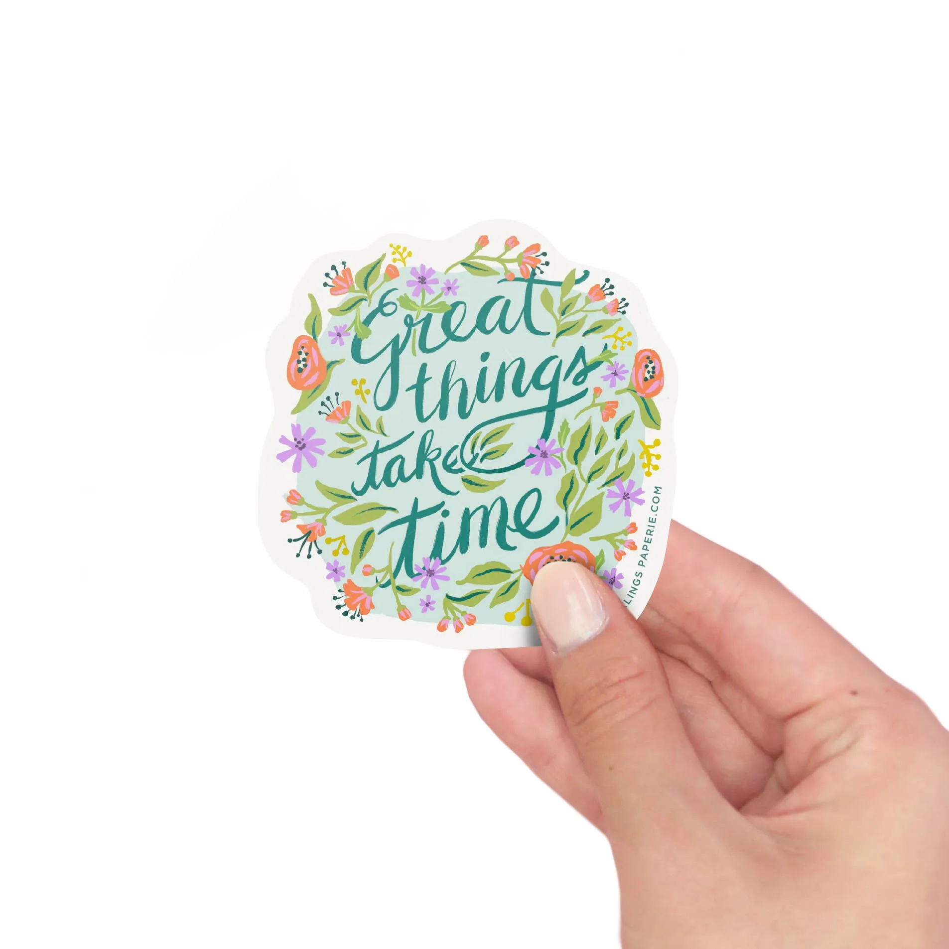 Vinyl Sticker - Great Things Take Time
