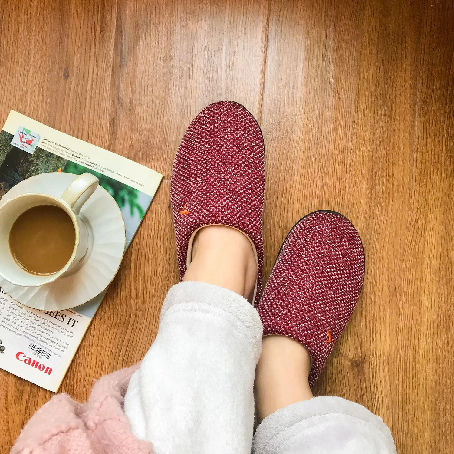 VONMAY Women's Slippers Two-Tone Cozy House Shoes Memory Foam Slippers