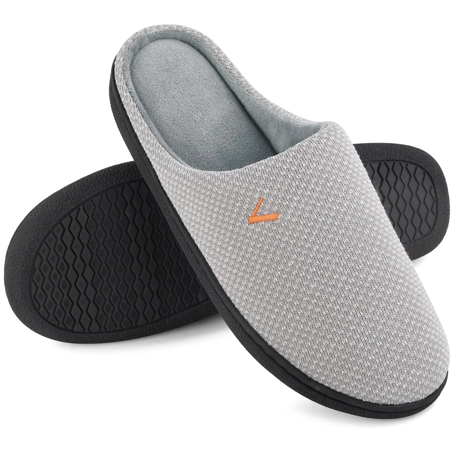 VONMAY Women's Slippers Two-Tone Cozy House Shoes Memory Foam Slippers