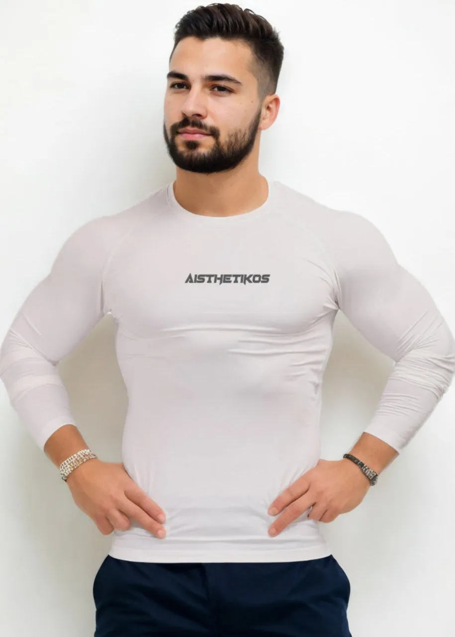 White Compression T-shirt Full Sleeves
