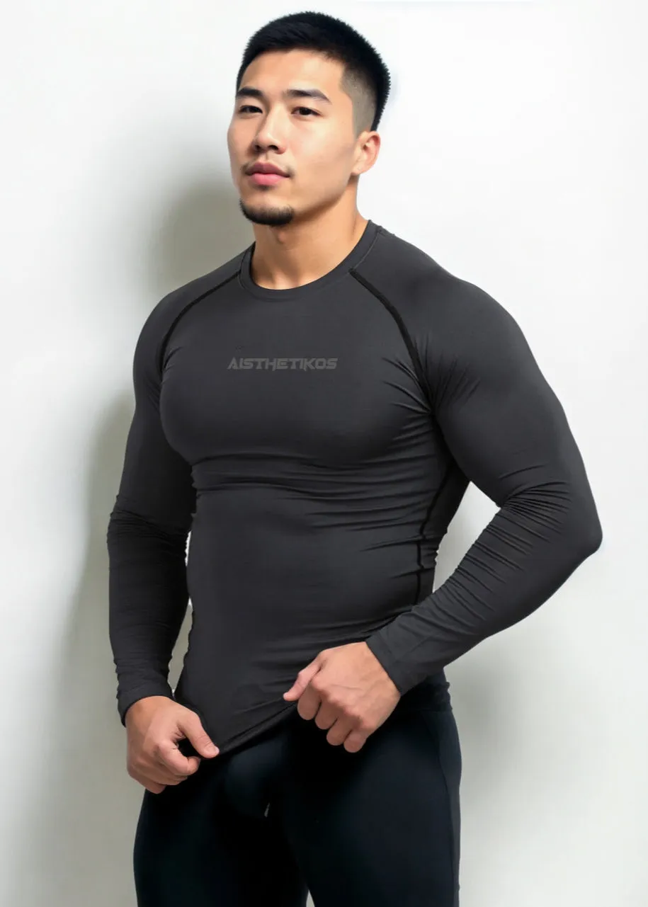 White Compression T-shirt Full Sleeves