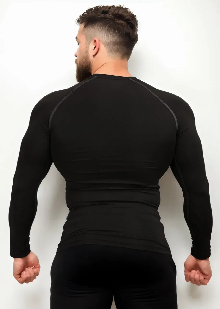 White Compression T-shirt Full Sleeves