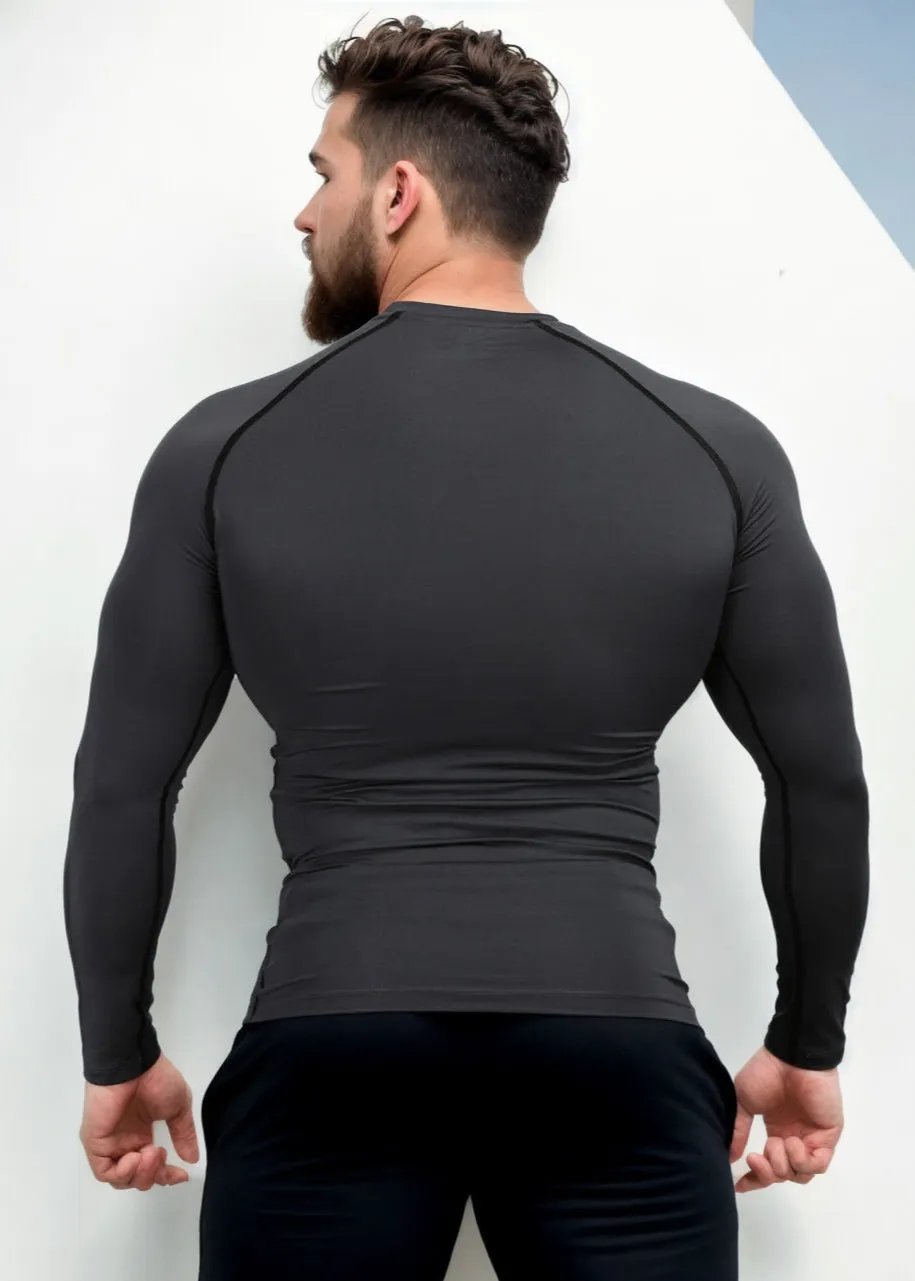 White Compression T-shirt Full Sleeves