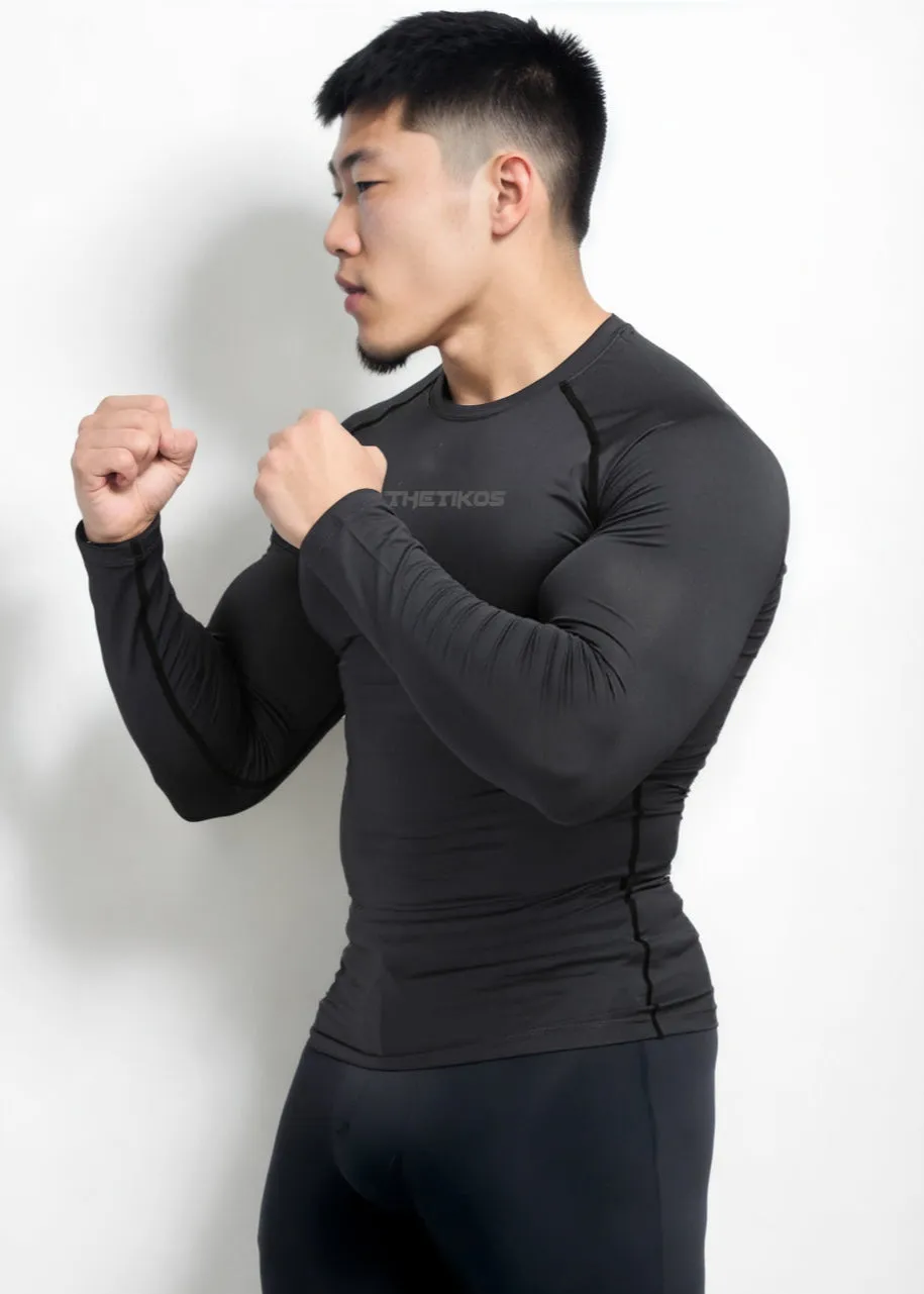 White Compression T-shirt Full Sleeves