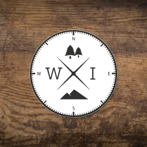 WI Compass Sticker