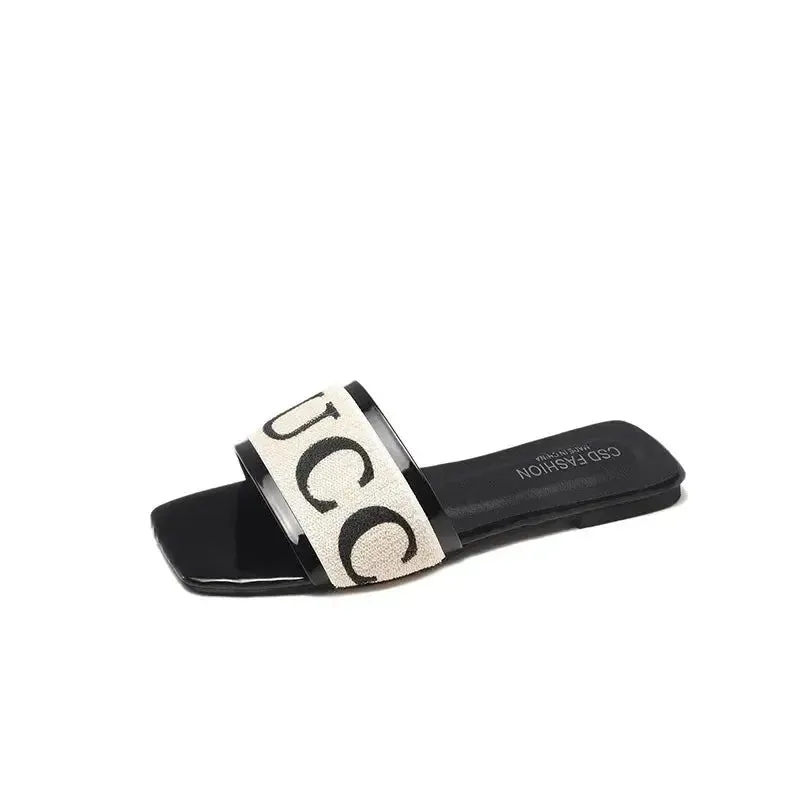 Women Flat Heels Slipper Outdoor Non-slip Casual Ladies Slides  Fashion Women Sandals