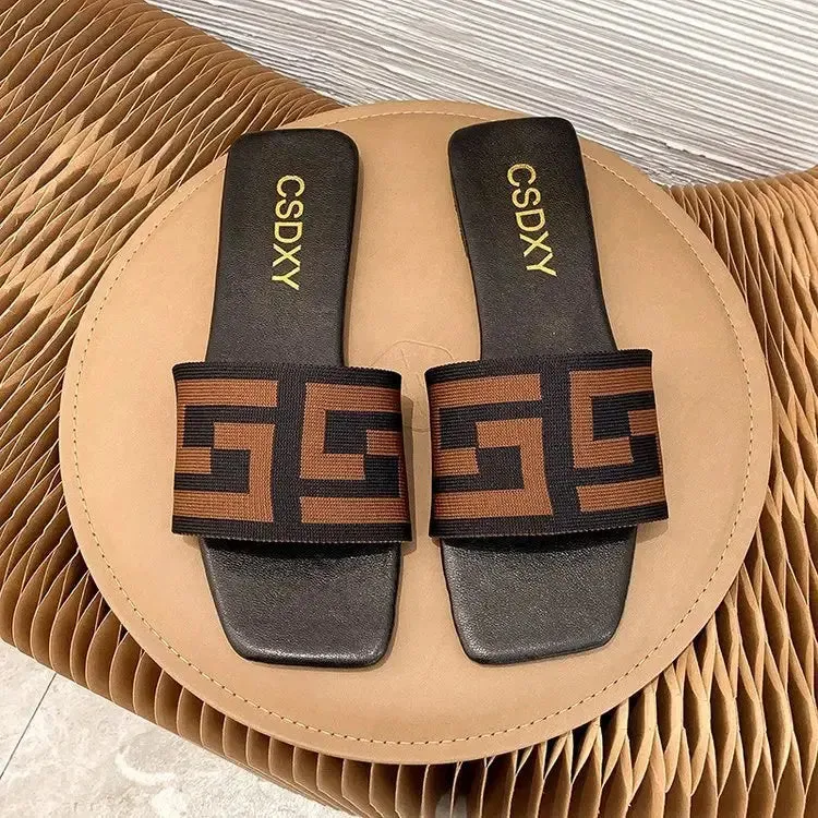 Women Flat Heels Slipper Outdoor Non-slip Casual Ladies Slides  Fashion Women Sandals