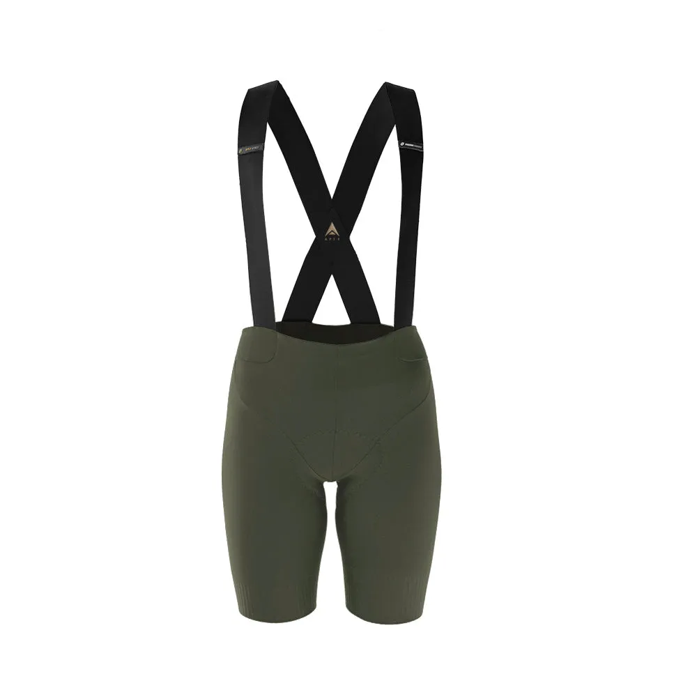Women's Apex Elite Bib Shorts (Olive)