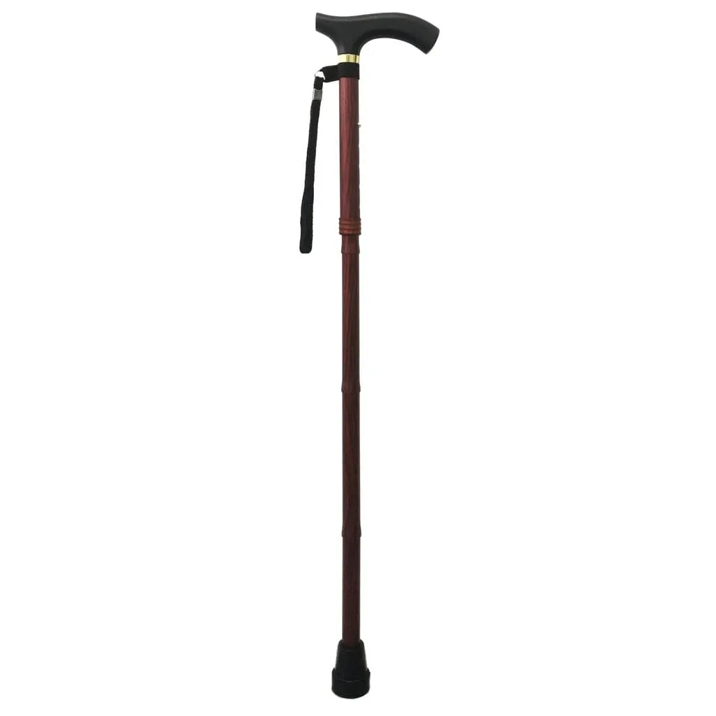 Wood Luxe Cane (Foldable & Adjustable Height) | The Cane Collection
