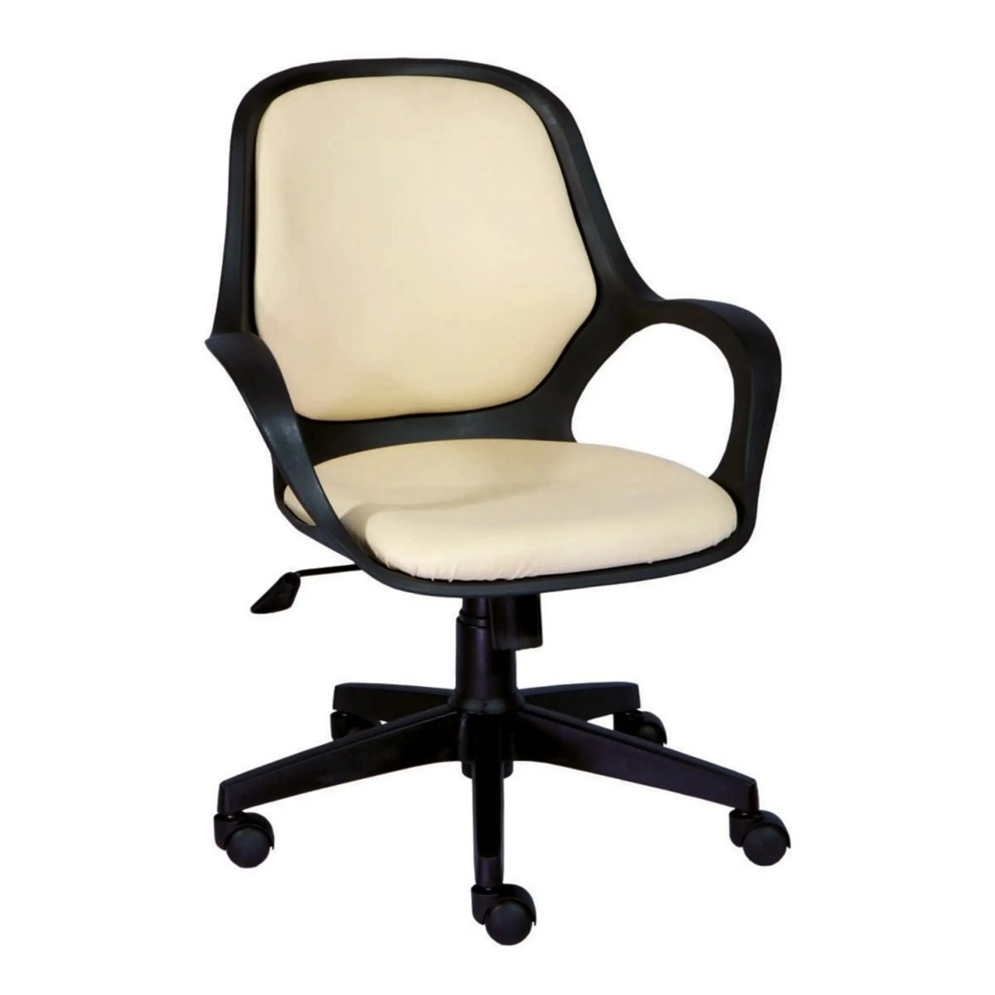 WorkStore Elsa CX Computer Chair, Adjustable Height, Nylon Backrest with Cushion, Black