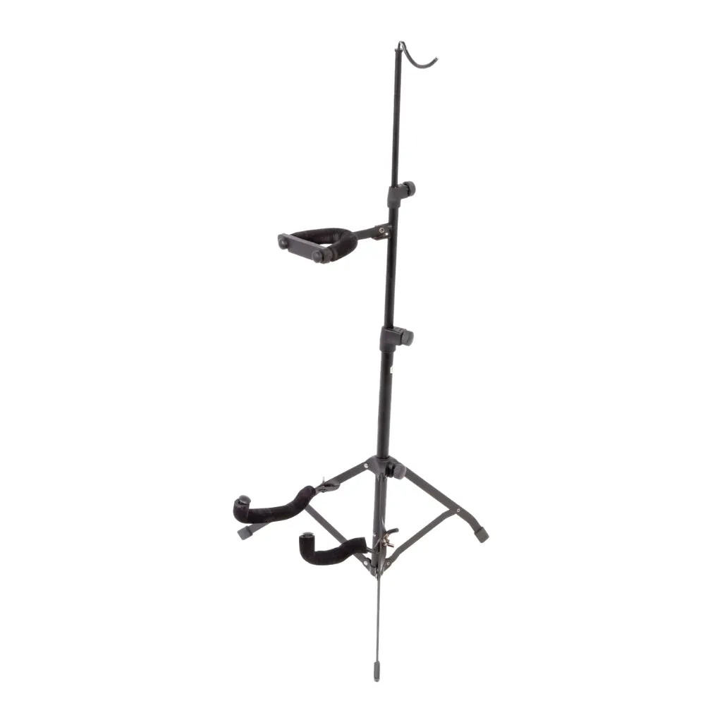 Xtreme TV96 Violin Stand Height Adjustable W/violin Bow Support Black