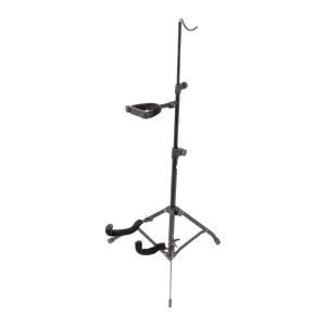 Xtreme TV96 Violin Stand Height Adjustable W/violin Bow Support Black