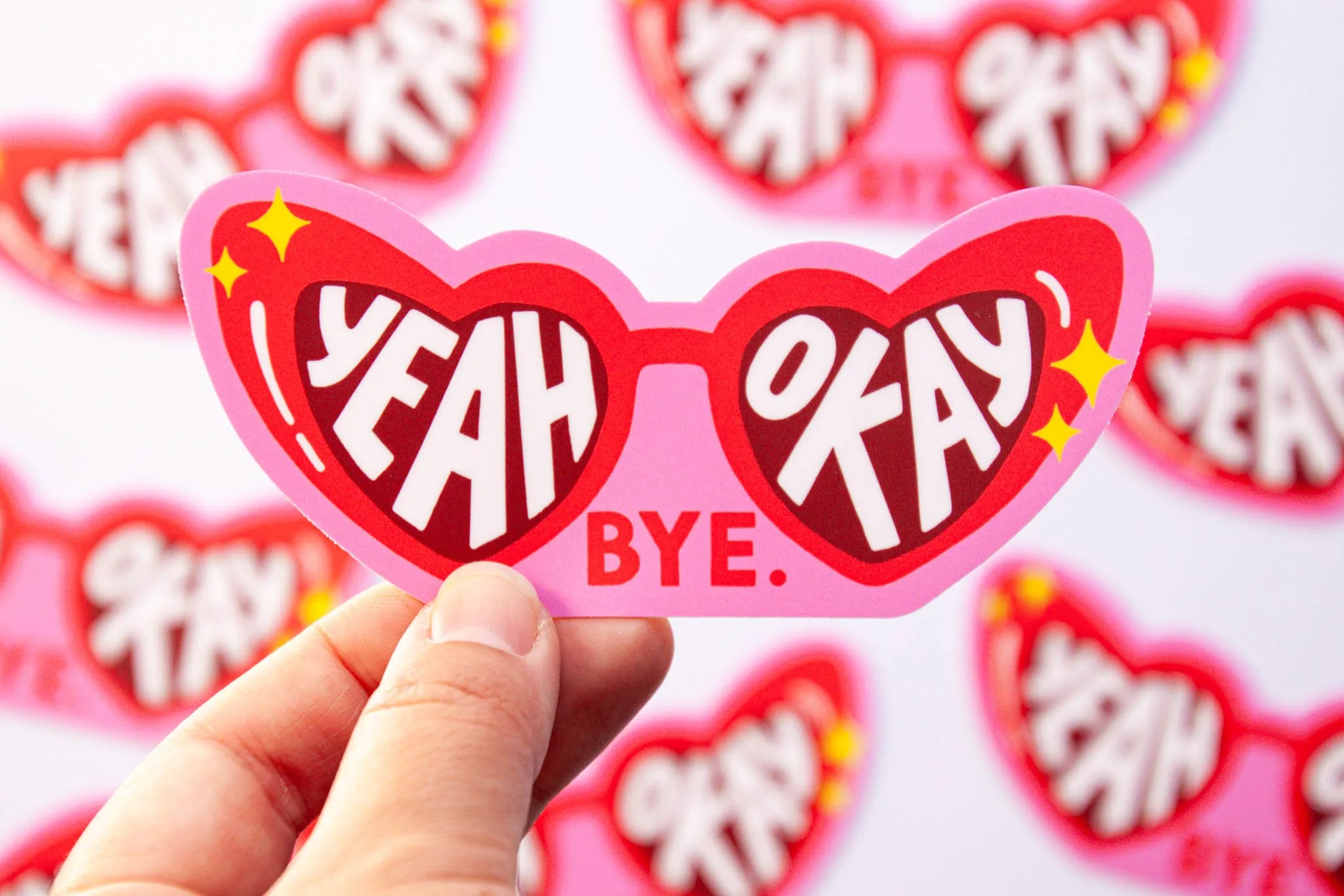 Yeah, Okay, Bye Sticker | Neighbourhood Press