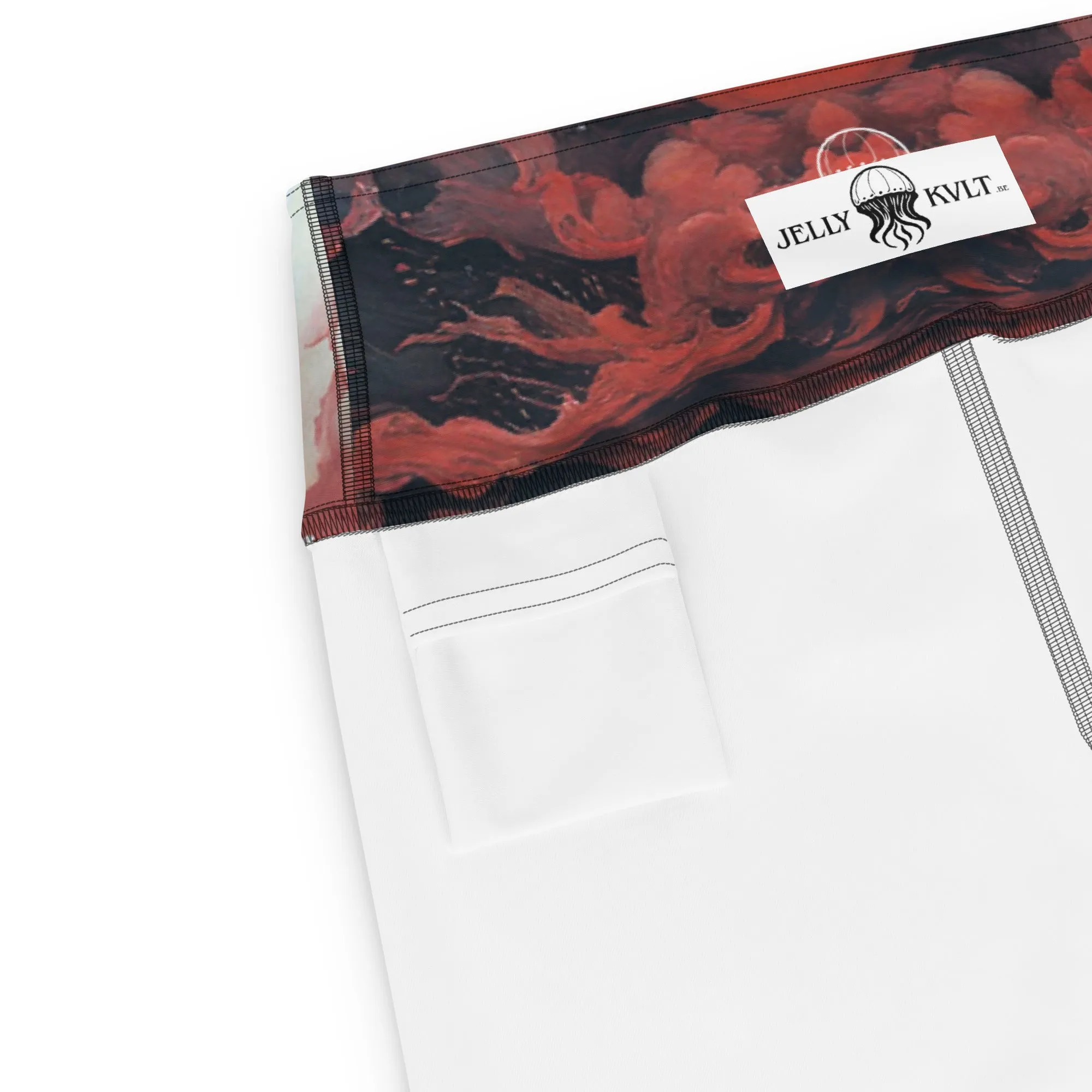 Yoga Leggings Ethereal Crimson Flow