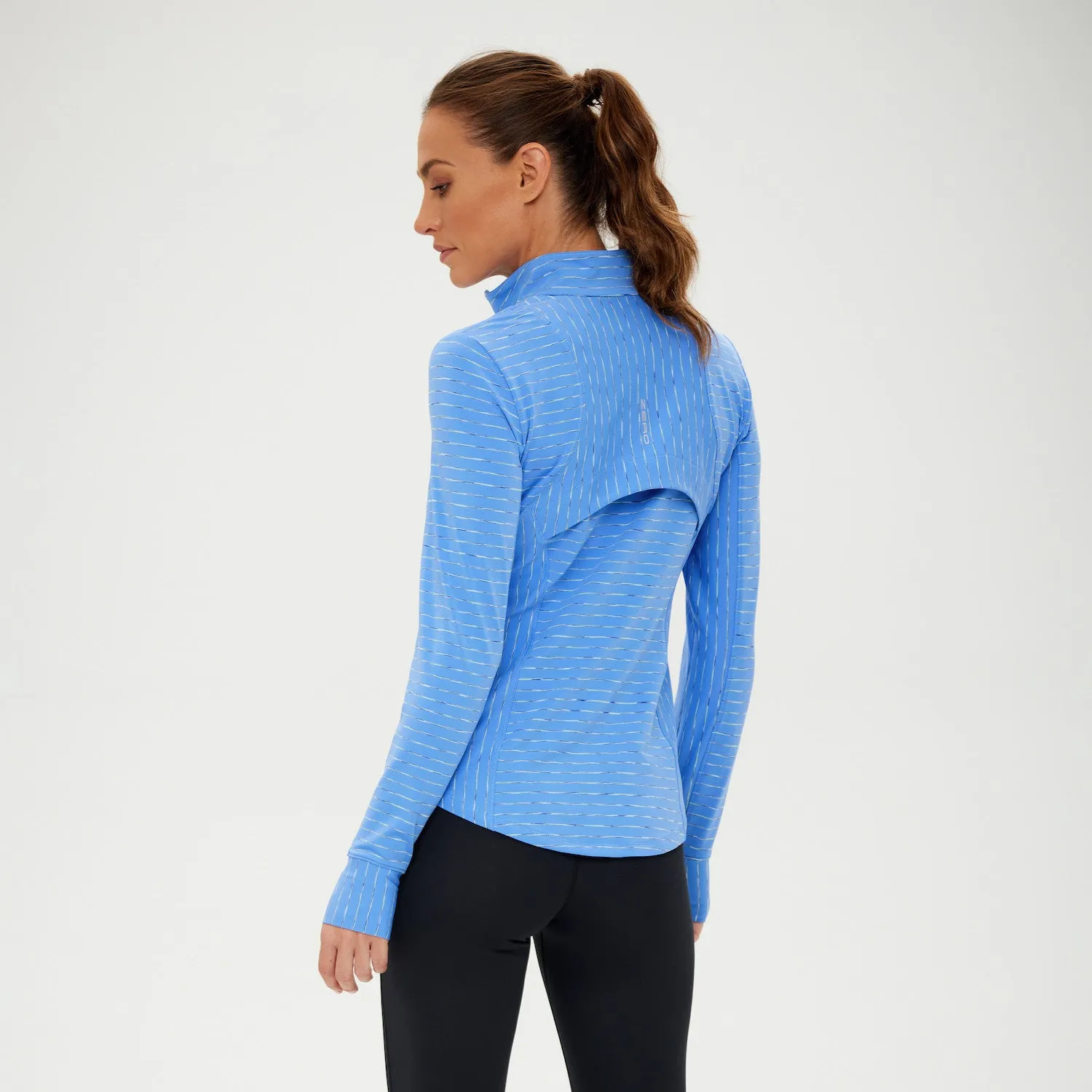 Zero Restriction Renae Long Sleeve Zip Mock - Mariner