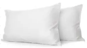 Zipper Pillow Protector Waterproof White 100% Polyester Waterproof Microfiber Pillow Protector with Zipper (144 / Case)